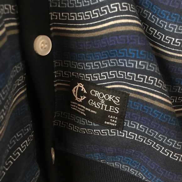 NWT Crooks and Castles blue cardigan - Picture 3 of 11